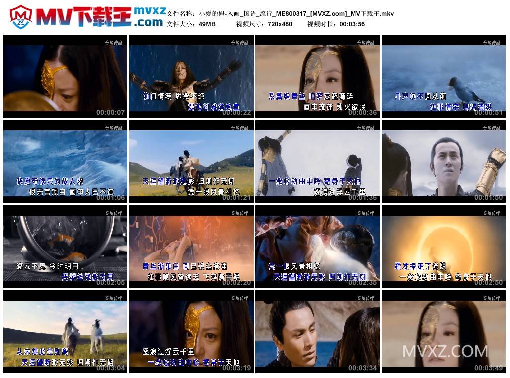 小爱的妈-入画_国语_流行_ME800317